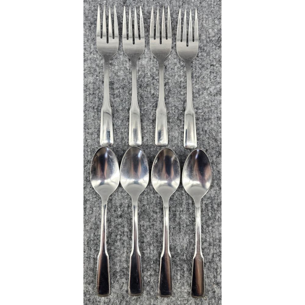 Oneida WA Rogers Friendship Salad Forks Teaspoons Set of 8 Silverware Stainless